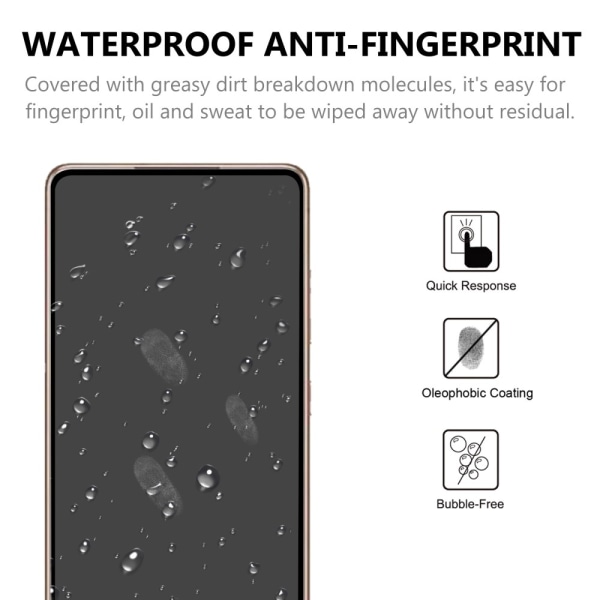 Full Cover Hærdet glas skærmbeskytter Samsung Galaxy S21 Sort