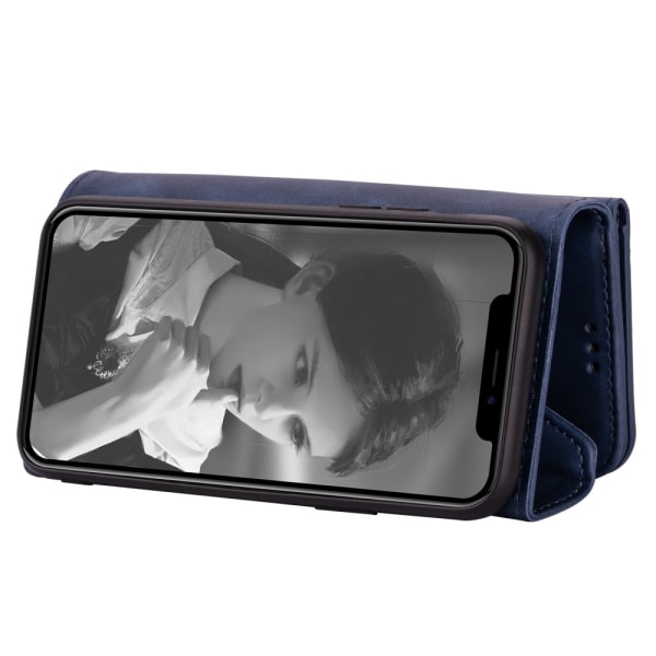 iPhone 12 Pro Max -lompakkokotelo, tumma sininen