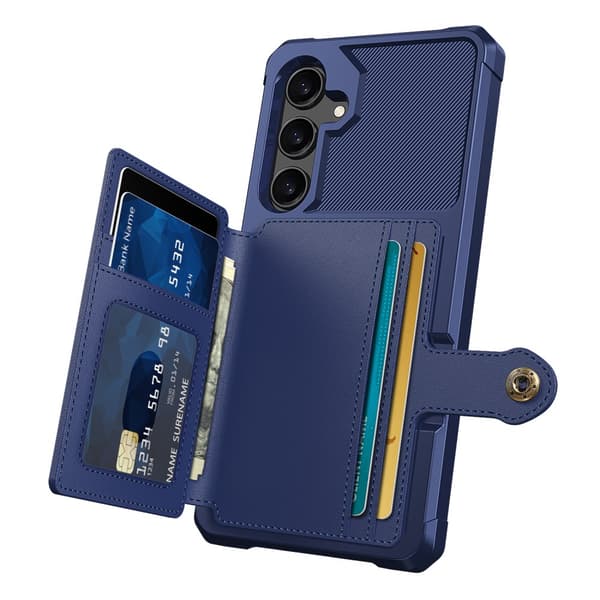 Multi-Slot Etui Samsung Galaxy S25 Plus Blå