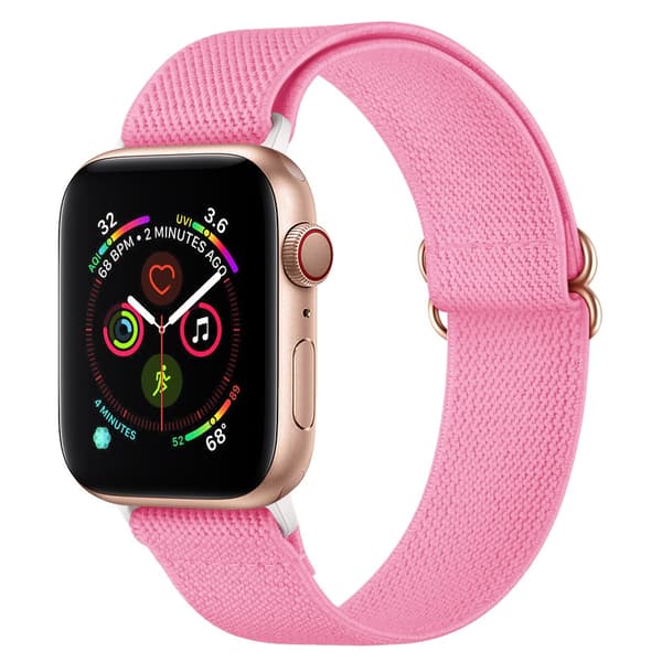 Elastiskt Nylonarmband Apple Watch Ultra 3 49mm Rosa