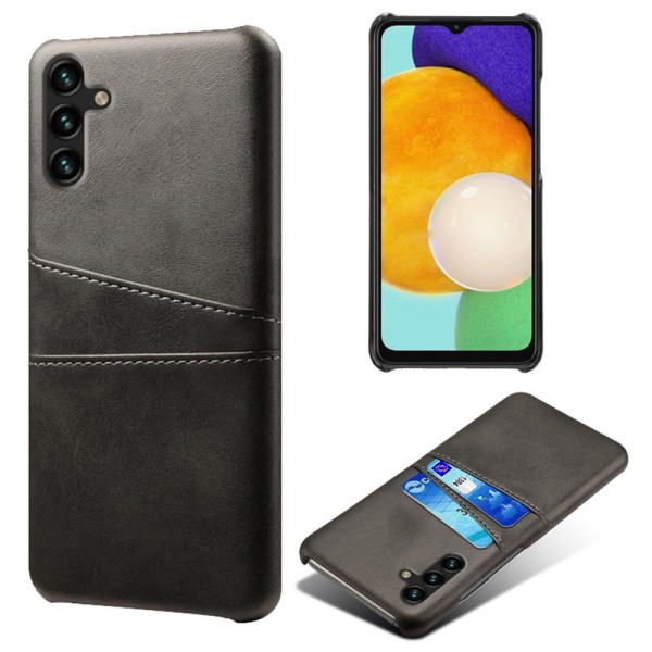 Læderskal med kortholder Samsung Galaxy A34 Sort