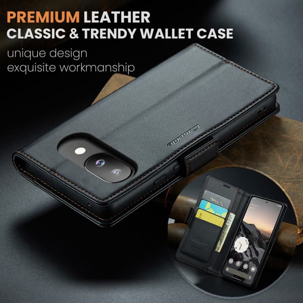 CaseMe Slim Pung Etui RFID-beskyttelse Google Pixel 9a Sort