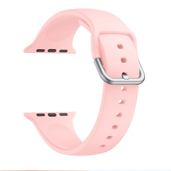 Blødt Silikonarmbånd til Apple Watch 38/40/41 mm Rosa