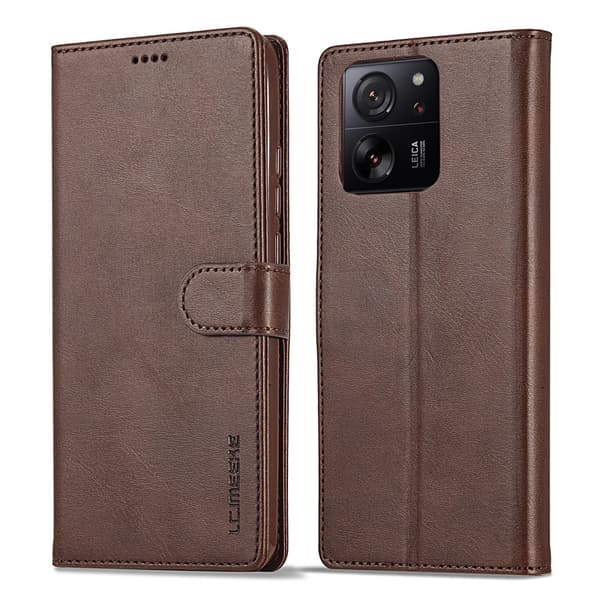 LC.IMEEKE Plånboksfodral Xiaomi 13T Brun