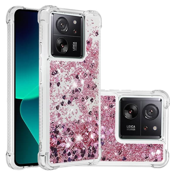 Glitter Bling TPU Case Xiaomi 13T Roséguld