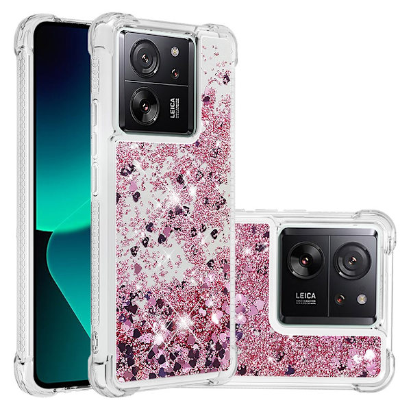 Glitter Bling TPU -kotelo Xiaomi 13T -ruusukulta