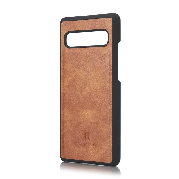 DG.MING 2-in-1 Magnet Wallet Samsung Galaxy S10 Cognac
