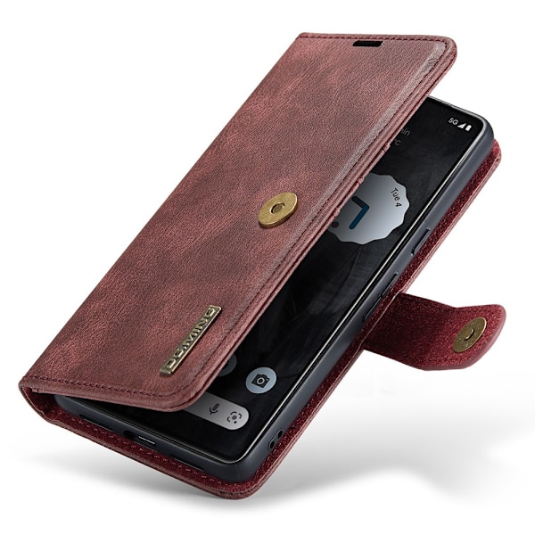DG.MING 2-in-1 Magnet Wallet Google Pixel 8 Pro Red