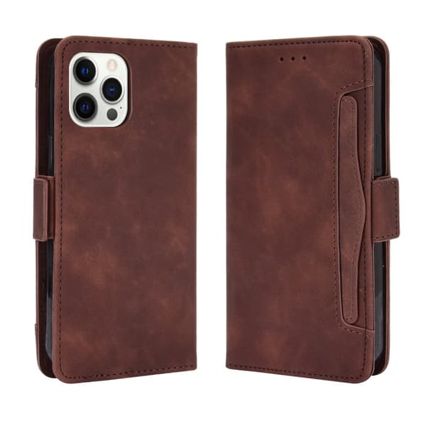 Multi Slot Pung Etui iPhone 13 Pro Max Brun