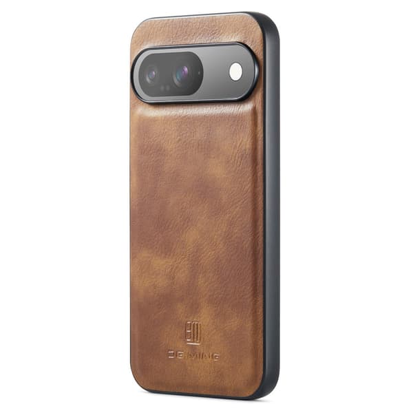 DG.MING 2-in-1 Magneetilla Varustettu Lompakko Google Pixel 9 Cognac