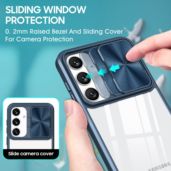 Skal Med Kameraskydd Samsung Galaxy S25 Blå