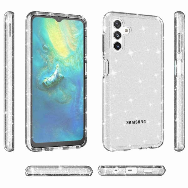 Samsung Galaxy A13 Cover Glitter Transparent