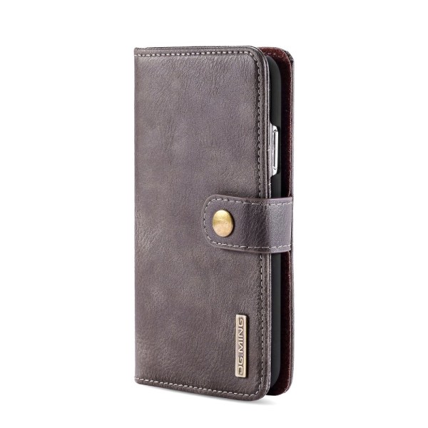 DG.MING 2-in-1 Magnet Wallet iPhone 11 Brown