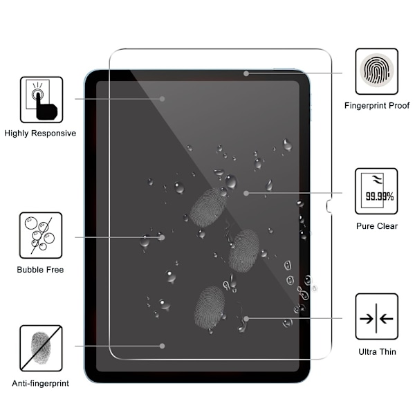 iPad Air 11 6th Gen (2024) Skärmskydd Härdat Glas 0.3mm