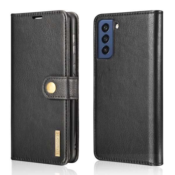 DG.MING 2-in-1 Magnet Wallet Samsung Galaxy S21 FE Black