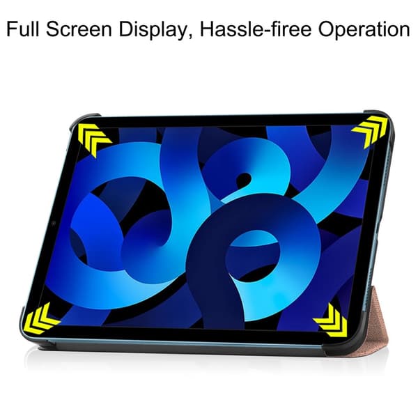 iPad 10.9 2022 (10. sukupolvi) Kotelo Tri-fold Ruusukulta