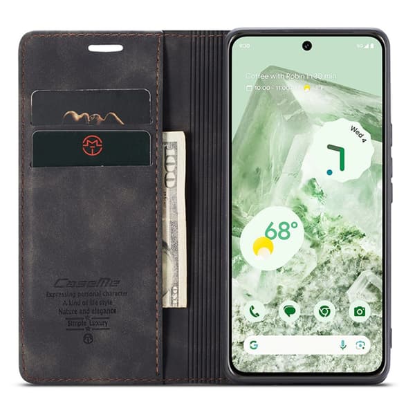 CaseMe Slim Wallet Cover Google Pixel 8a Sort