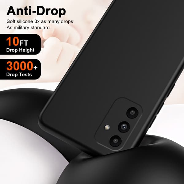 Silikonecover Samsung Galaxy A15 Sort