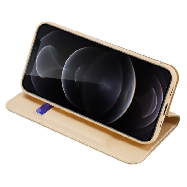 Dux Ducis Skin Pro Läderfodral iPhone 13 Pro Guld