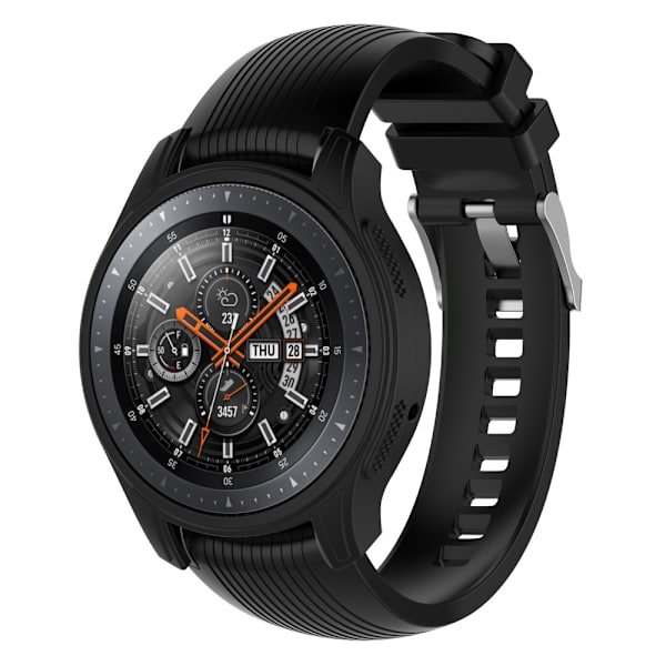 Silikonecover til Samsung Galaxy Watch 46mm/Gear S3 Frontier Sort