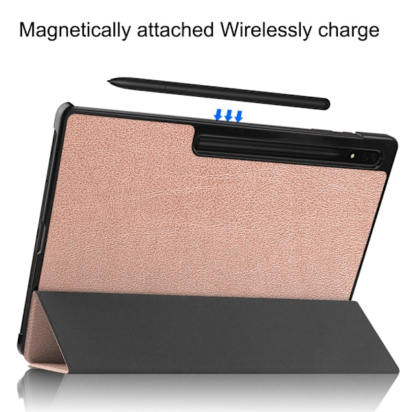 Samsung Galaxy Tab S10 Ultra Fodral Tri-fold Rosa