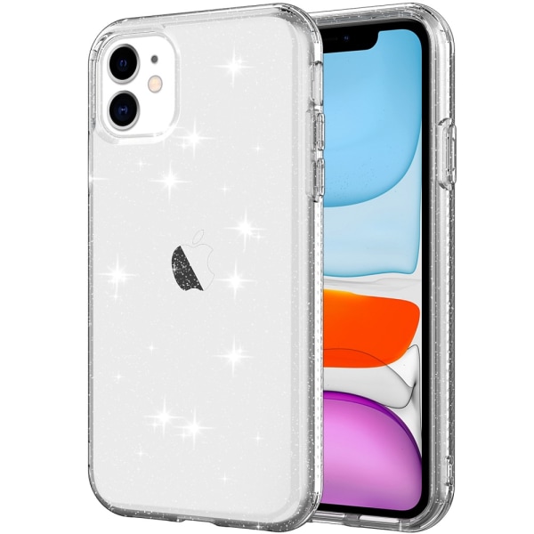 iPhone 11 Skal Glitter Transparent