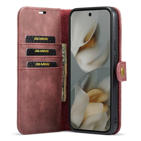 DG.MING 2-i-1 Magnet Wallet Google Pixel 10 Pro XL Rød