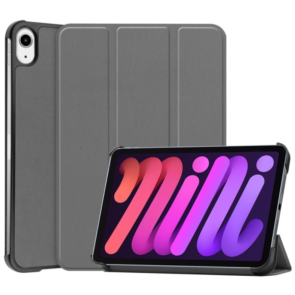 iPad Mini 6th Gen (2021) Fodral Tri-fold Grå