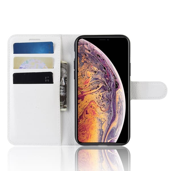 Nahkakotelo iPhone 11 Pro Max Valkoinen