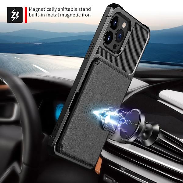 Multi-Slot Skal iPhone 14 Pro Sort