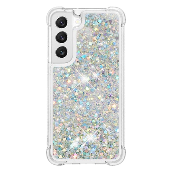 Glitter Bling TPU Skal Samsung Galaxy S23 Silver