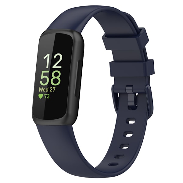 Fitbit Inspire 3 -tummans silikonrem i mörkblått (S)