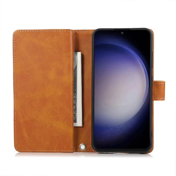Plånboksfodral Multi-Slot Samsung Galaxy S24 Cognac