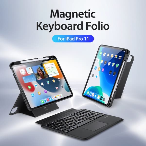 Dux Ducis Bluetooth-tastatur Etui iPad Pro 11 3. generation (2021)