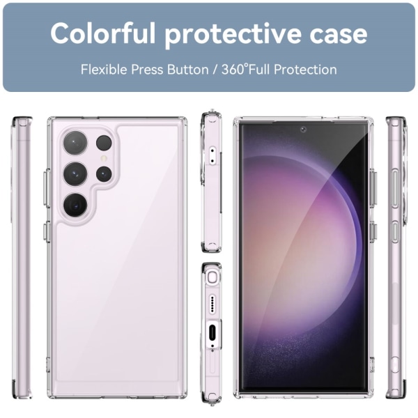 Hybrid Edge Case Samsung Galaxy S24 Ultra Transparent
