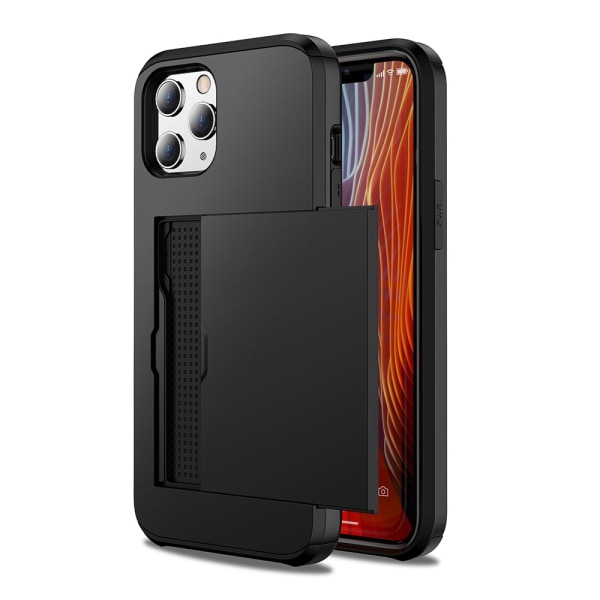 Etui med kortholder til iPhone 12/12 Pro Sort