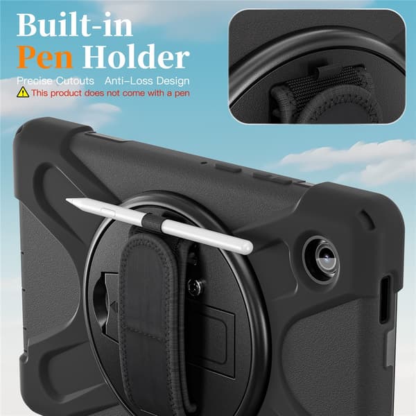 Samsung Galaxy Tab A11 Stødsikkert Hybrid Cover Sort