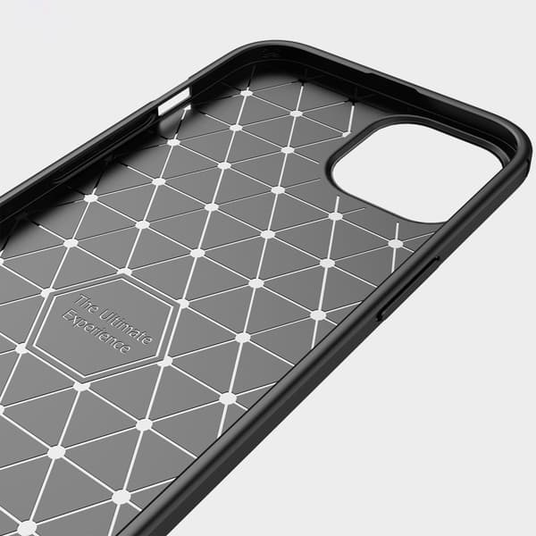 Carbon Stöttåligt TPU Skal iPhone 14 Plus Svart