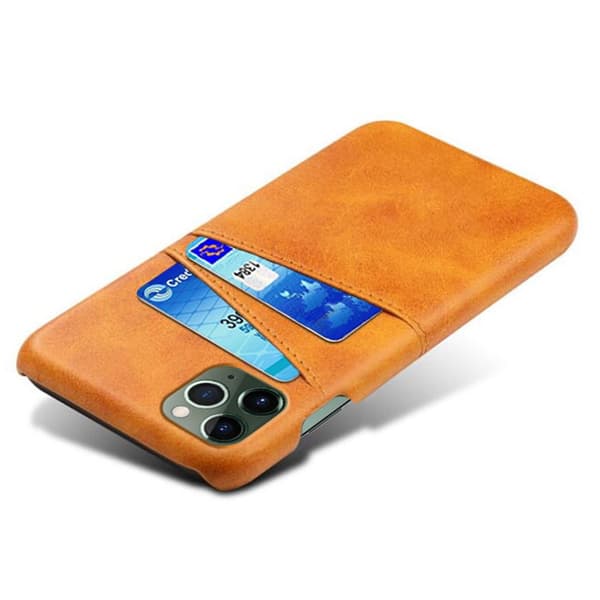 Läderskal Med Kortfack iPhone 15 Plus Cognac