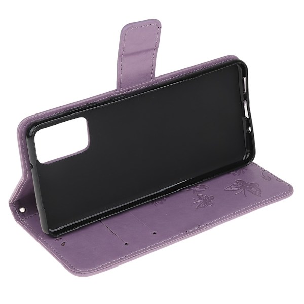 Perhoskuvioinen nahkakotelo Samsung Galaxy S20 - Lila