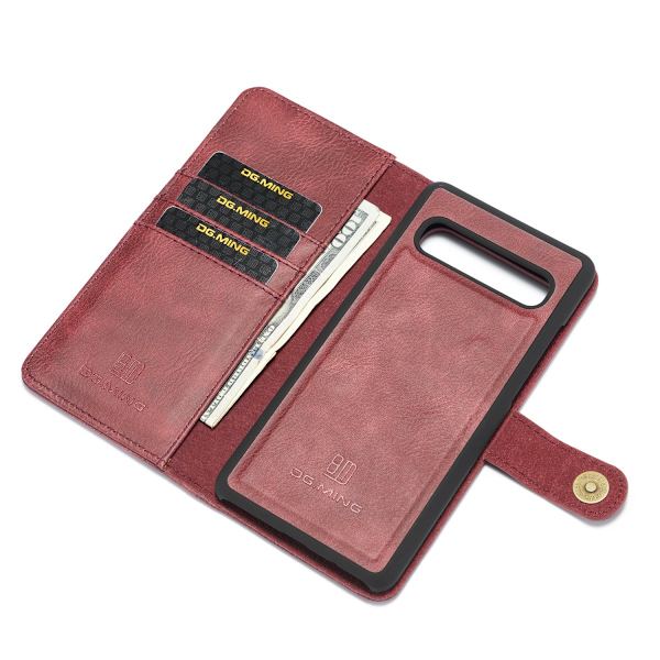 DG.MING 2-in-1 Magnet Wallet Samsung Galaxy S10 Red