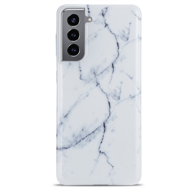 Cover TPU Samsung Galaxy S21 hvid marmor