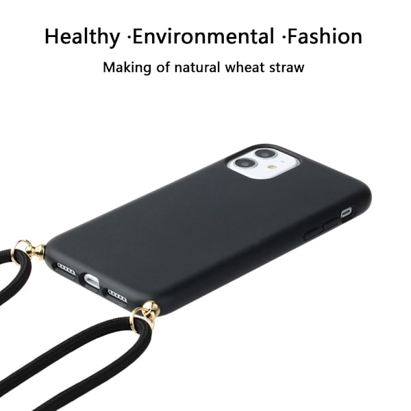 iPhone 11 Skal Halsband Svart
