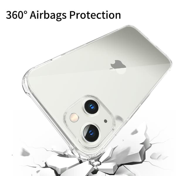 Kestävä TPU-kuori iPhone 13 Pro Max - läpinäkyvä
