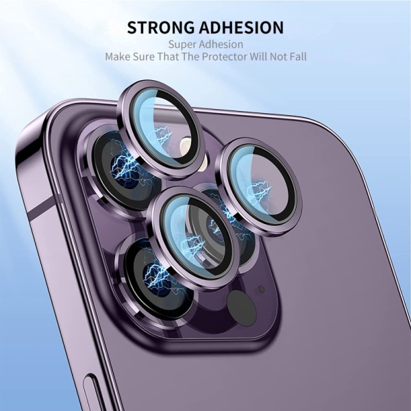 Hat Prince Lens Protection Karkaistu lasi iPhone 15/15 Plus Monivärinen