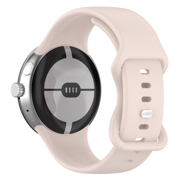 Silikoniranneke Google Pixel Watch 2:lle Vaaleanpunainen