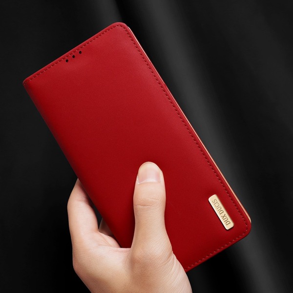 Dux Ducis Wish nahkainen lompakkokotelo Galaxy Note 20 Ultra Red