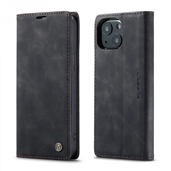 CaseMe Slim Pungetui iPhone 13 Sort