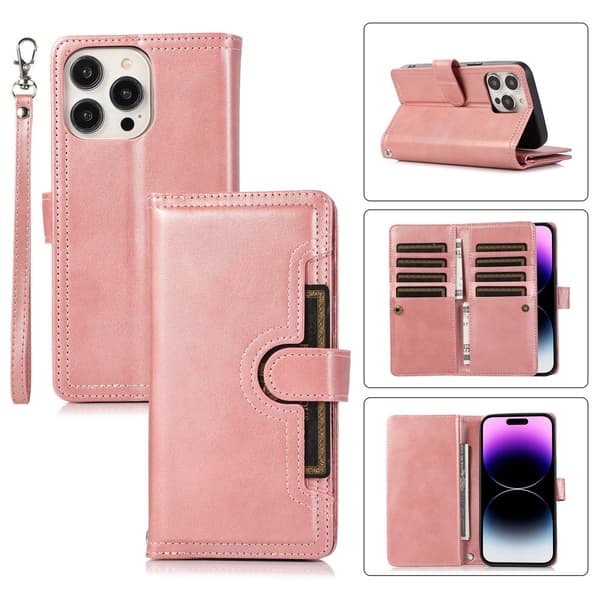 Pungetui Multi-Slot iPhone 16 Pro Roséguld