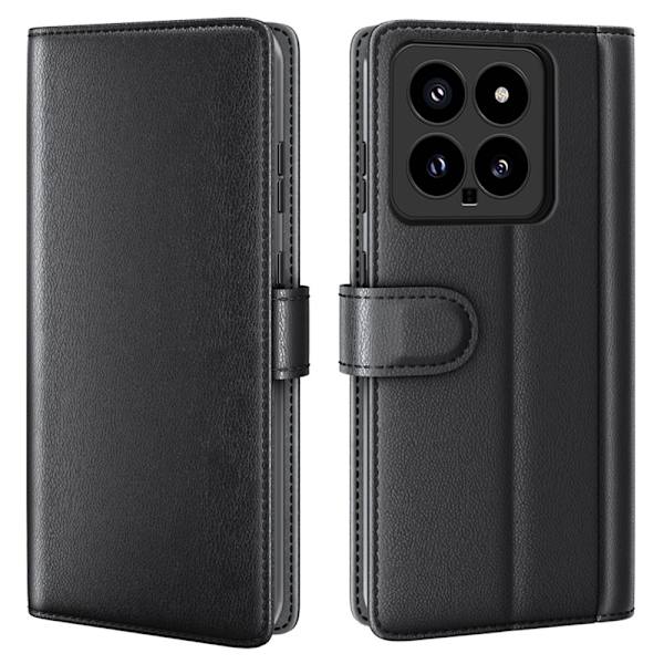 Ægte læderetui Xiaomi 14 Sort